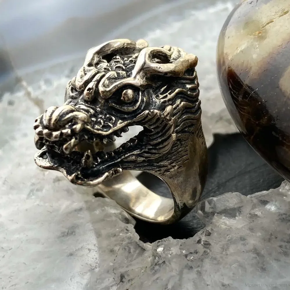 Sterling Silver Demon Skull Ring Size 8 For Women/Men 19 gr Rock N Roll / Biker